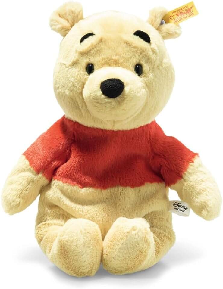 Soft Cuddly Friends Disney Originals Winnie Puuh - 29 cm - Kuscheltier für Kinder - weich & kuschelig - waschbar - blond (024528)