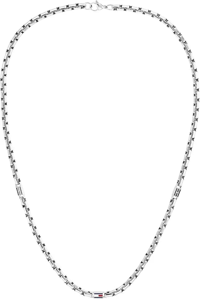 Tommy Hilfiger Men’s Enamel Flag Chain Necklace