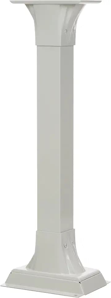 Architectural Mailboxes Callaway Cast Aluminum Mailbox Post, White