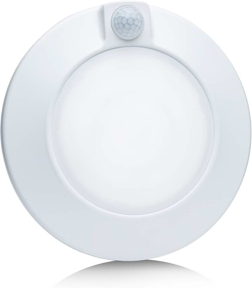 Closet Lights Motion Sensored, LED Closet Light Motion Activated, 5000K Daylight 6-7/8 Inch 10W Motion Sensor Ceiling Light, Closet Lights Wired, Pantry Light 90CRI, No Battery, Damp Rated ETL