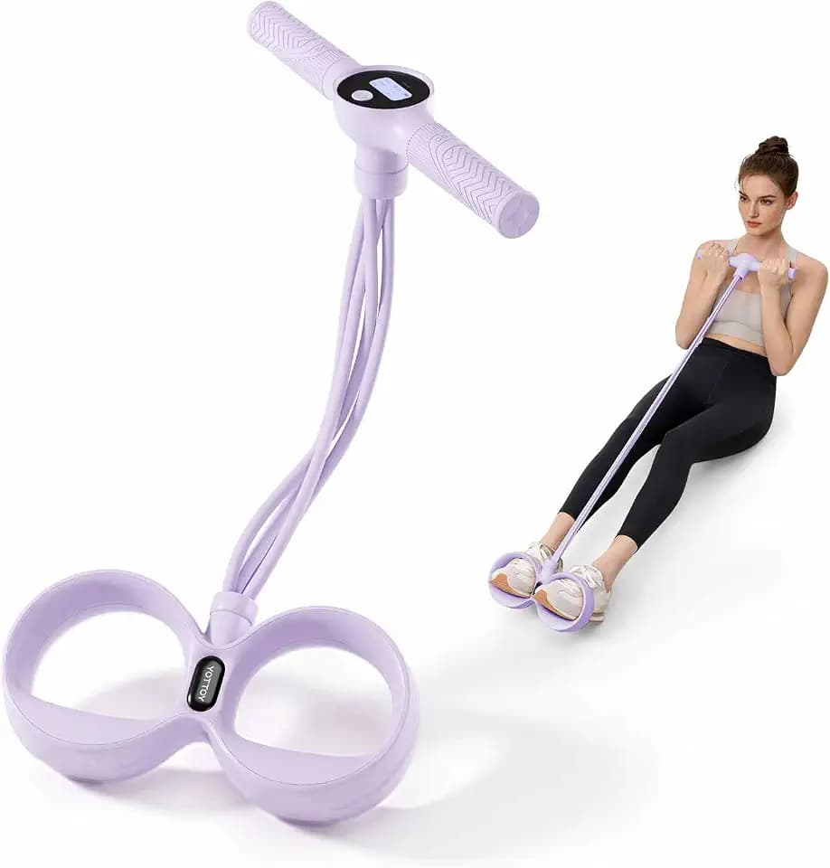 YOTTOY Pedal Resistance Bands with Handles, 60LB Exercise Bands for Home
