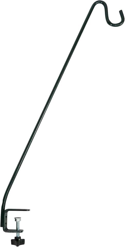 More Birds Deck Hook, 13in Steel Bird Feeder Hanger for Outdoors