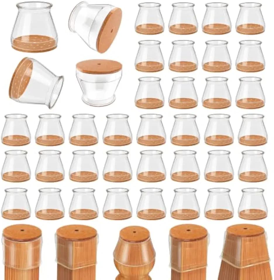 Ansible 36Pcs Chair Leg Floor Protectors for Hardwood Floors, Silicone Caps