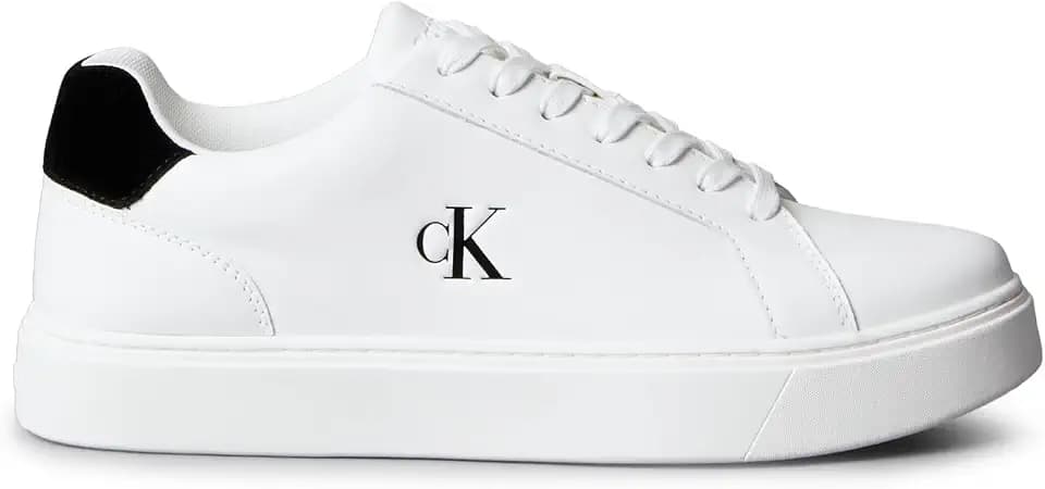 Calvin Klein Herren Cupsole Sneaker Classic Laceup aus Leder