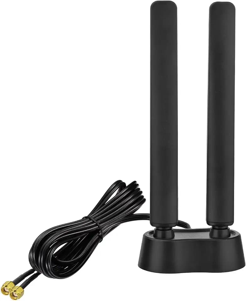 Eightwood 9dBi WiFi 6E Antenna, Tri-Band 6GHz 5GHz 2.4GHz, Magnetic Base