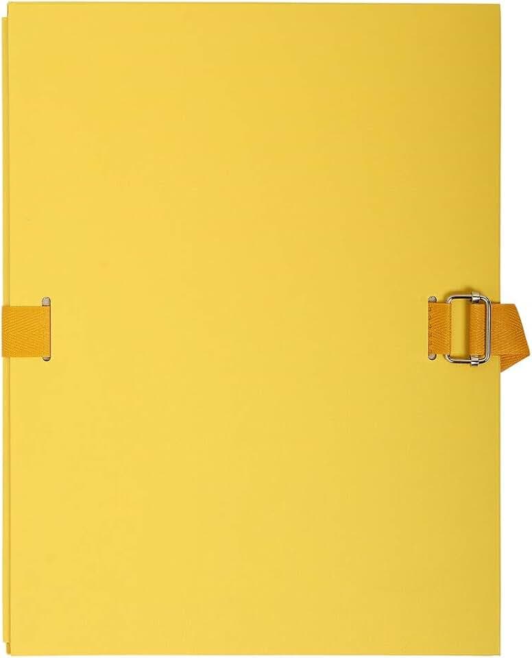Exacompta 223035E 5er Pack Aktenmappen mit dehnbarem Rücken und stabilem Einband mit Verschluss DIN A4, ideal für die Aufbewahrung Ihrer Dokumente Ordnungsmappe Fächermappe gelb