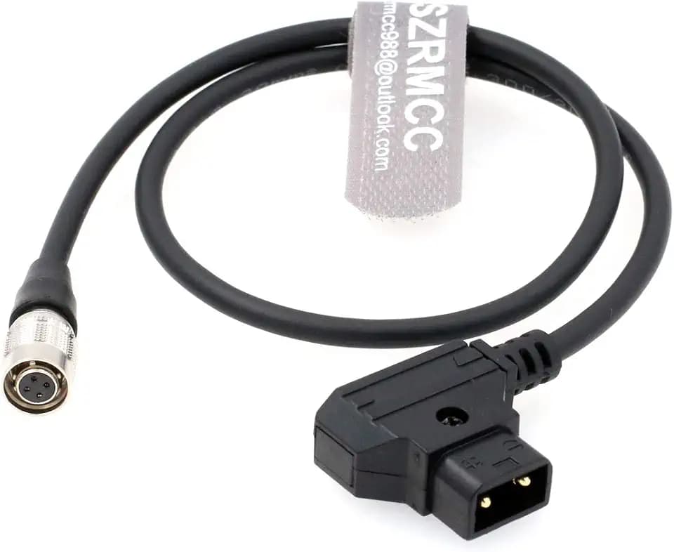 SZRMCC Hirose 4 pin Female to d tap Power Cable for SmallHD DP7 PRO and AC7 OLED Monitor (Straight 4Pin)