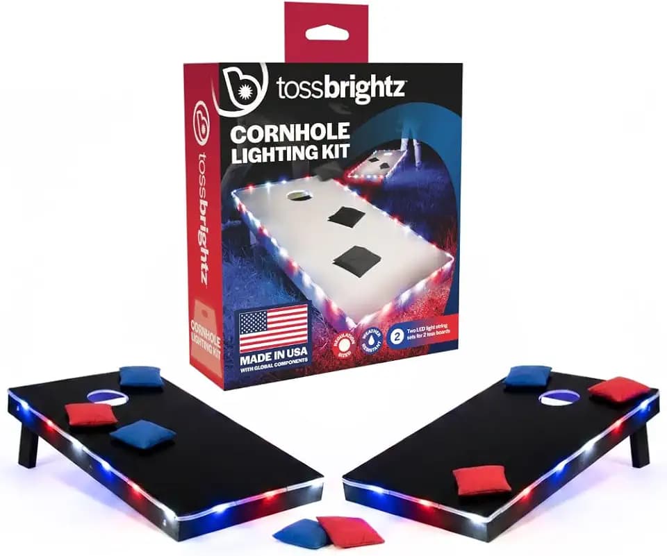 TossBrightz LED Cornhole Lights (Set of Two) - Weather Resistant Kit