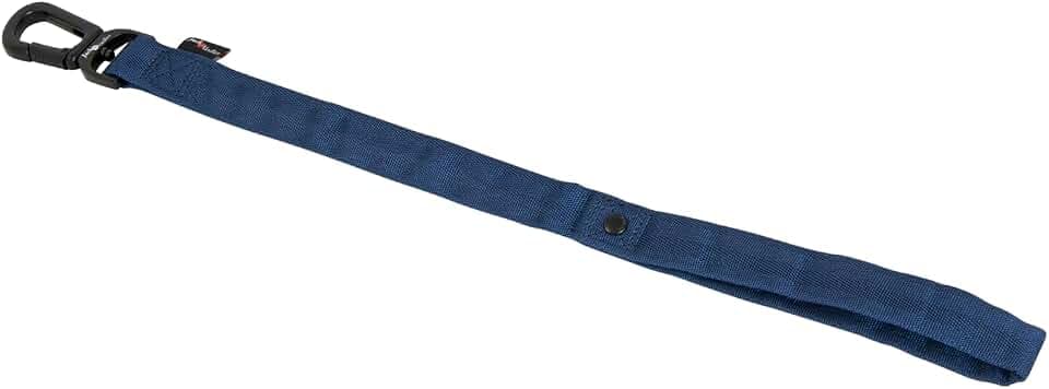 JACK AND VANILLA, Kurze Leine für Hunde, Modell Comfort Tube Nylon, Blaue Farbe, Abmessungen 25 mm x 50 cm