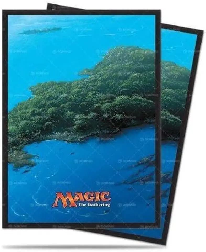 Ultra Pro UP - Sleeves Standard - Magic: The Gathering - Mana 5 Island (80 Sleeves), 86455, Insel/Island