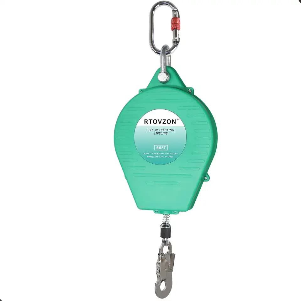66FT Self Retracting Lifeline, RTOVZON Yoyo, Retractable Safety Lanyard