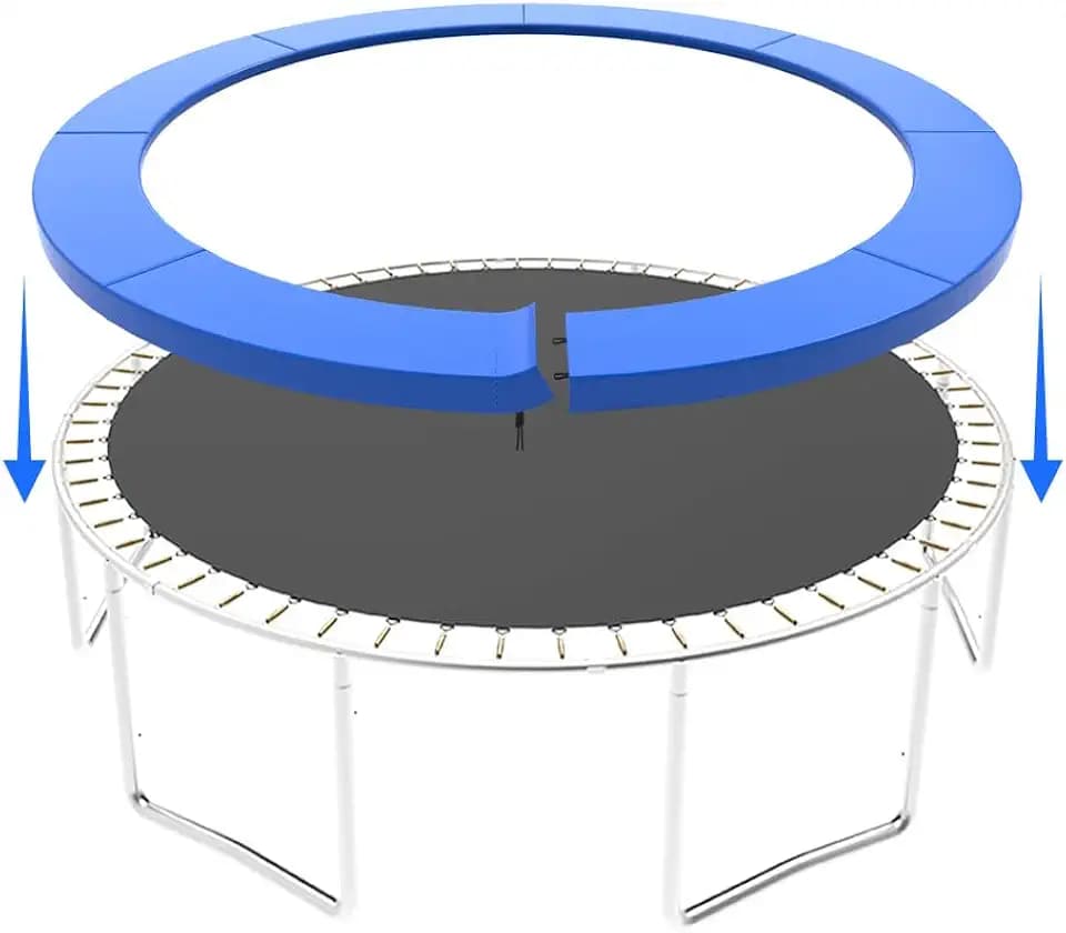 Trampoline Pad, Universal Weatherproof Anti-Slip Replacement pad, Durable Outdoor Trampoline Frame Protector Accessories, Fit 10FT 12FT 14FT 15FT 16FT Round Trampoline Frames