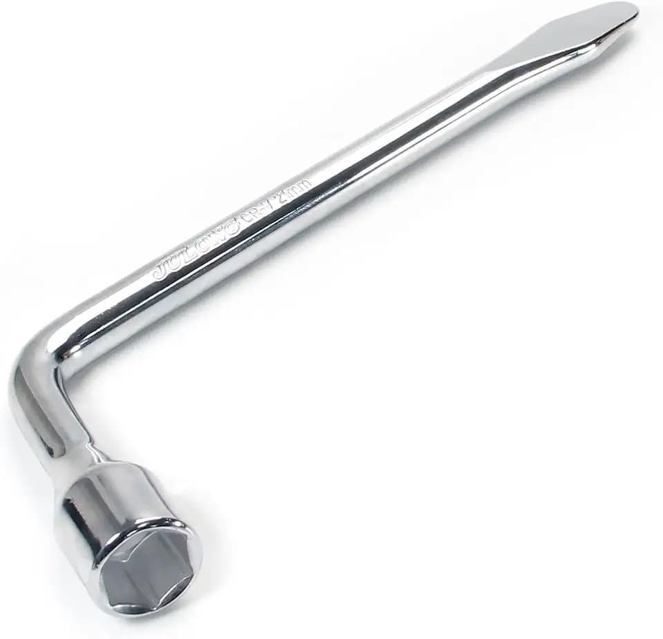 Utoolmart Car Spare Tire Lug Wrench for Jack 21mm, L Type