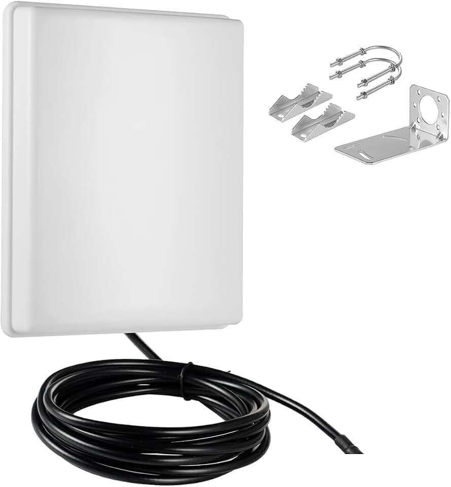5.8dBi 915MHz Outdoor Fiberglass Antenna with 20ft Low Loss Cable – Waterproof N‑Male External Antenna for Wi‑Fi HaLow 900MHz Base Station, MileFlask Long‑Range Security Camera System