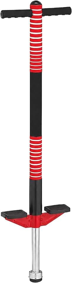 Relaxdays Pogo Stick, für Kinder, Springstock bis 35 kg, gepolststert, Sprungstab Outdoor, rutschfest, Edelstahl, Farben