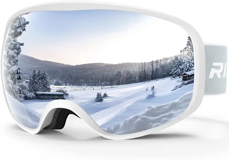 Skibrille Kinder, Skibrille Kinder 3-14 Jahre für Jungen Mädchen 100% OTG UV-Schutz Antibeschlag Kompatibler Helm für Skifahren Snowboard Radfahren Outdoor Aktivitäten Wandern Augenschutz