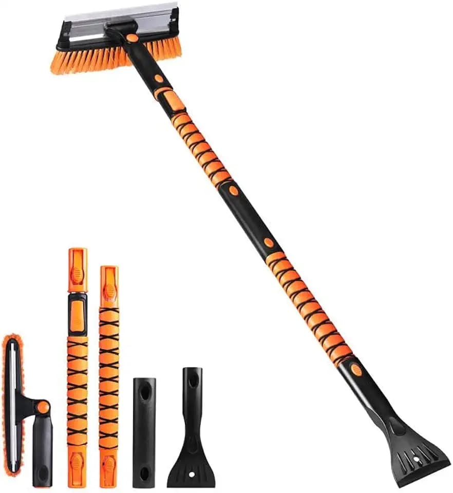 EcoNour 55" Telescopic Snow Brush and Ice Scraper for Car Windshield