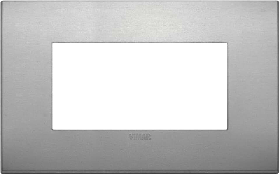 Vimar 19654.16 Arké Abdeckrahmen Classic 4 Module, Aluminium, lava