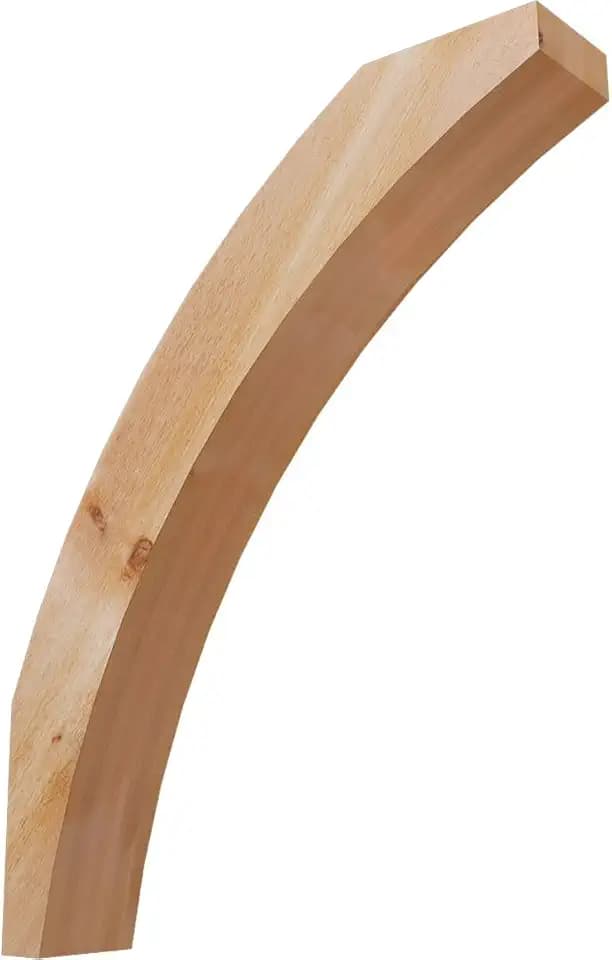 Ekena Millwork BRC06X30X38THR00RWR 6"W x 30"D x 38"H Thorton Rough Sawn Knee Brace, Western Red Cedar