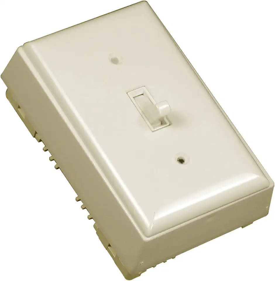 Legrand Wiremold NM2-S Nonmetallic Plastic Raceway for Extending Power, Single Pole Switch Kit with Wall Plate, Ivory (1 Pack)