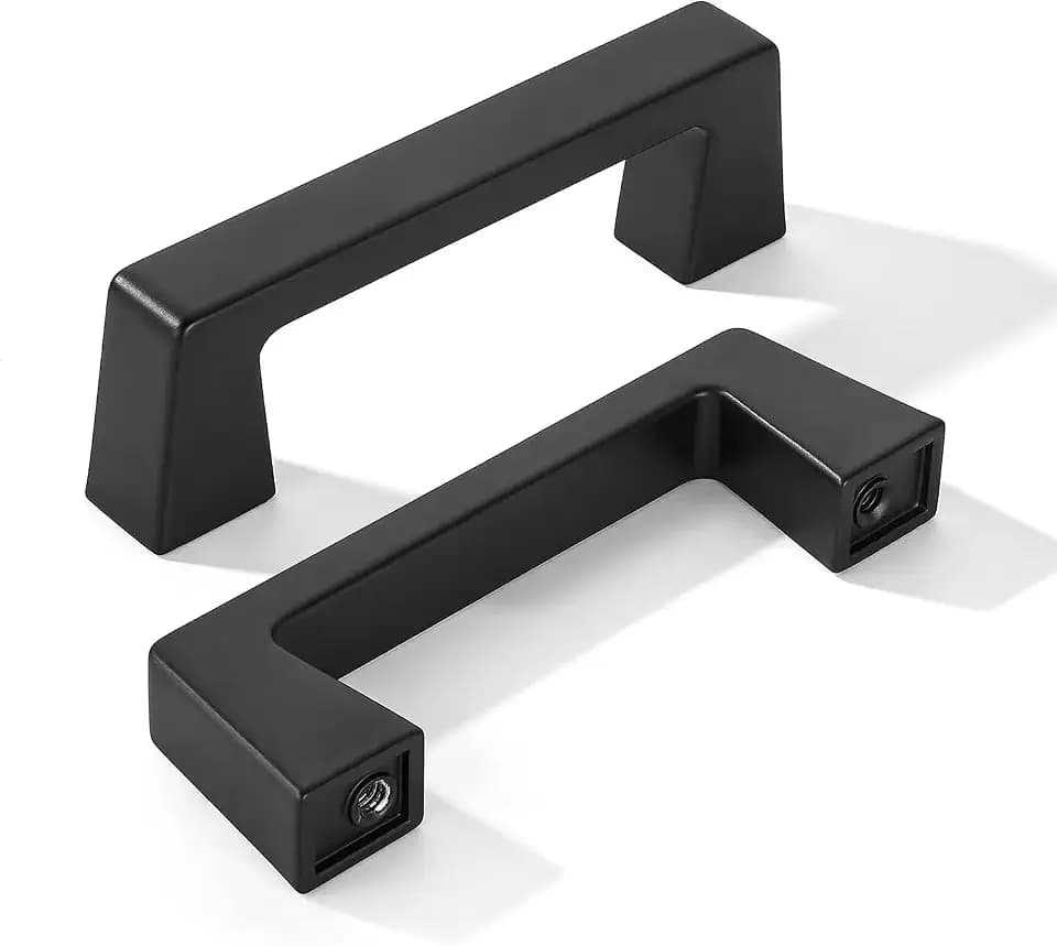 khtumeware 20 Pack 3 Inch Hole Center Kitchen Cabinet Handles, Matte Black Cabinet Pulls Kitchen Cabinet Hardware, Furniture Pulls for Bathroom Cupboard Drawer Handles Dresser Pulls