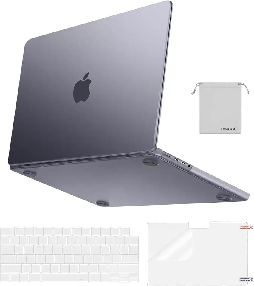 MOSISO Compatible with MacBook Pro 14 inch Case 2025-2021 M4 M3 M2 M1 A3112 A3185 A3401 A2918 A2992 A2779 A2442, Ultra-Thin Natural Original Hard Case&Keyboard Skin&Screen Film&Pouch, Space Gray Clear