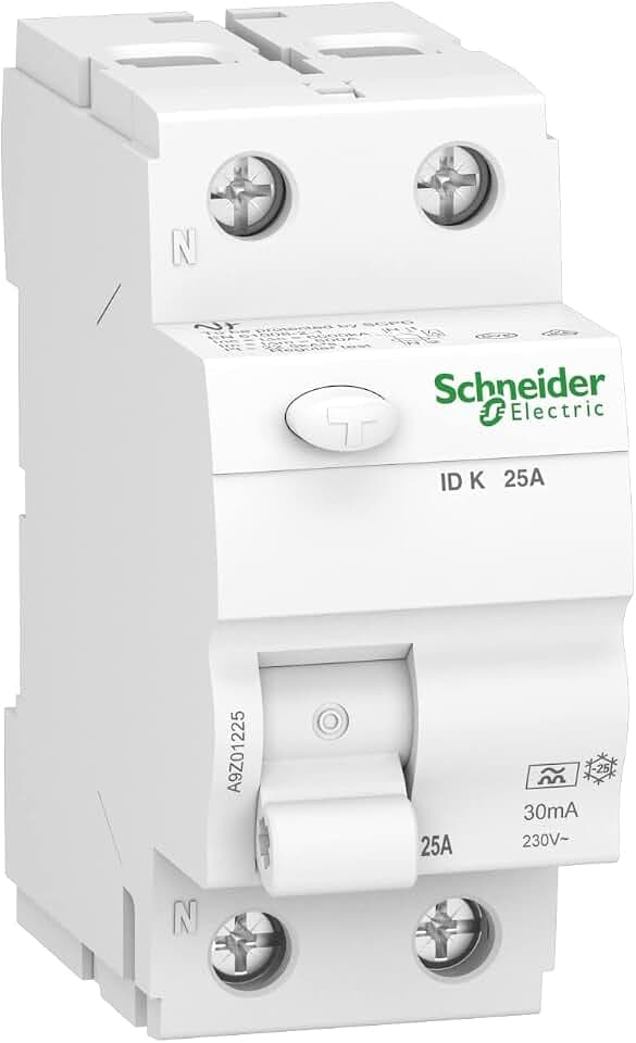 Schneider Electric FI-Schutzschalter Acti9 ID K, 2-polig, 25A, 30mA, Typ A, weiss, Artikelnummer A9Z01225