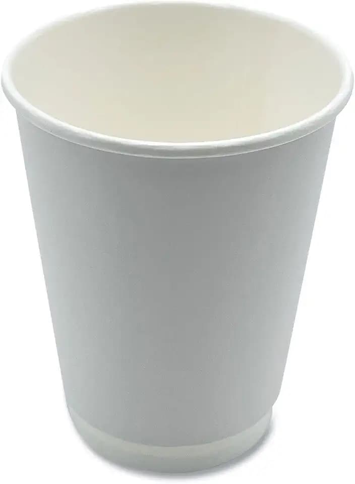 Boardwalk Paper Hot Cups, 500 Count, 12 oz, White, Double-Walled