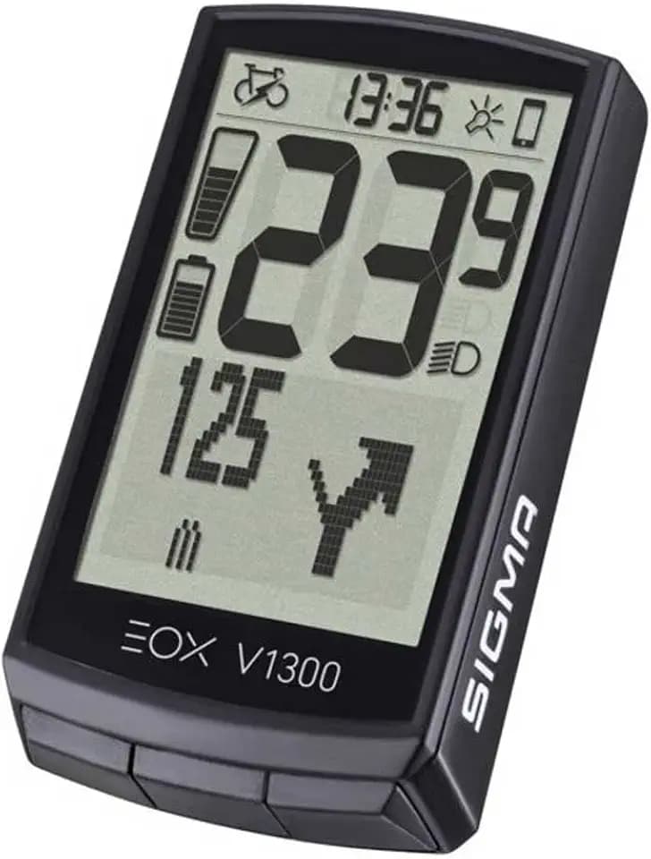 SIGMA EOX VIEW 1300 | E-Bike Computer inkl. OVERCLAMP BUTLER