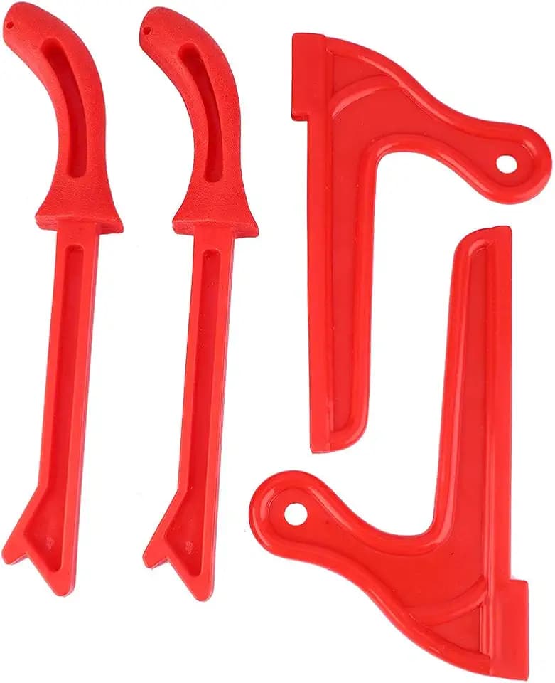 4pcs Push Sticks Kunststoff Tischkreissäge Zubehör Handsäge Holzbearbeitung Sicherheit Push Sticks(Red)