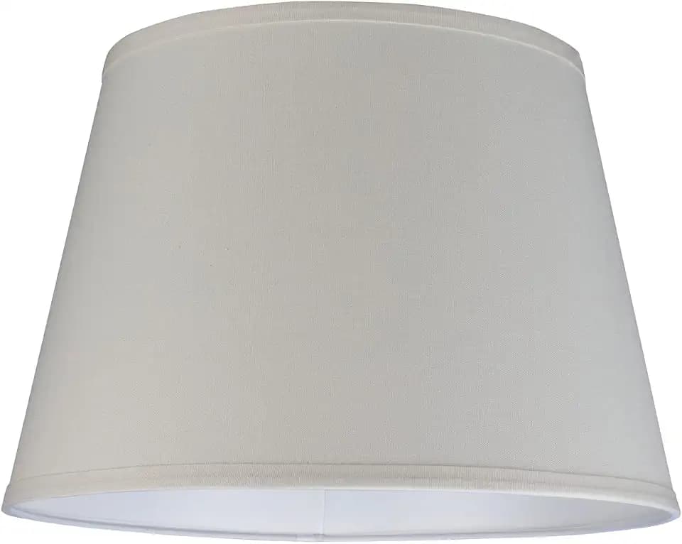 Aspen Creative 32050A Transitional Hardback Empire Shaped Spider Construction Lamp Shade in Eggshell, 12" Top x 14" Bottom x 10" Slant Height