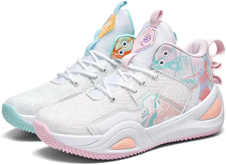 Womens Mens Basketball Shoes Volleyball High Top Breathable Fashion Comfortable Outdoor Sport Non Slip Rubber Sneakers