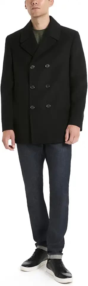 Van Heusen Men's Van Heusen Men’s Tatton Classic Double Breasted Peacoat