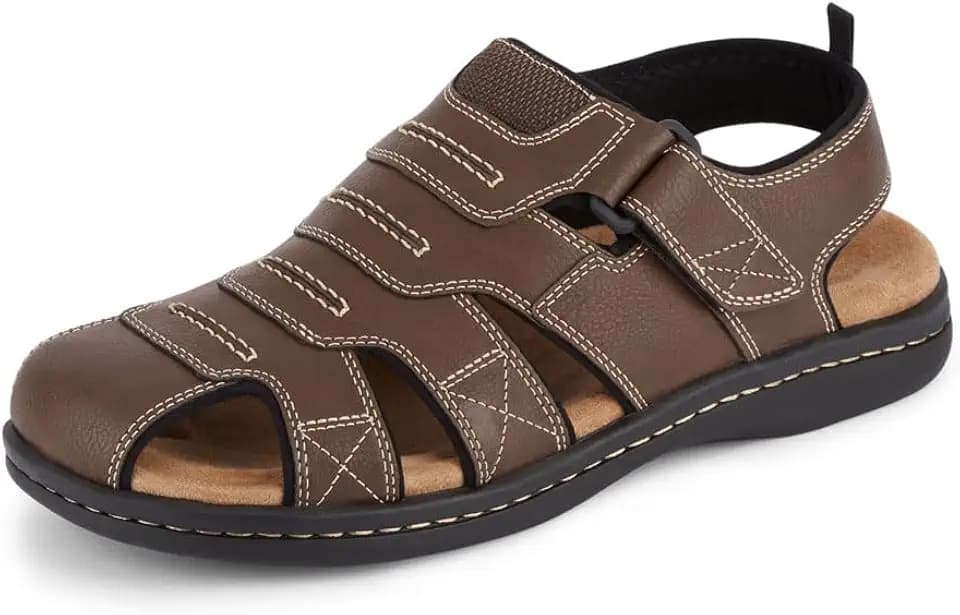 DOCKERS Mens Searose Outdoor Fisherman Sandals with Memory Foam