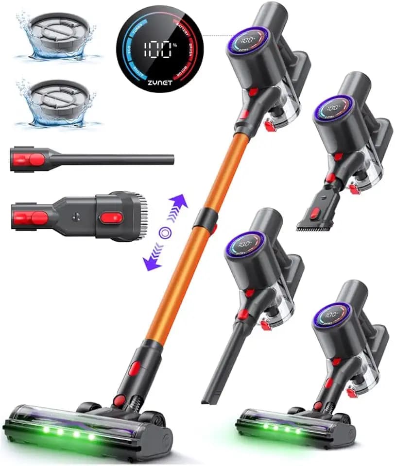 Cordless Vacuum Cleaners for Home, Self-Standing, 500W/45KPA/Max.40Mins