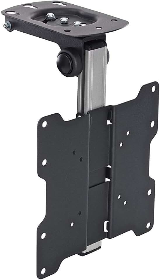 electrosmart TV-Halterung für Unterschrank, schräge Deckenhalterung mit Neigungs- und Höhenverstellung für 43,2 cm bis 94 cm LCD/LED/Monitor mit 75 x 75 100 x 100 200 x 100 und 200 x 200 VESA
