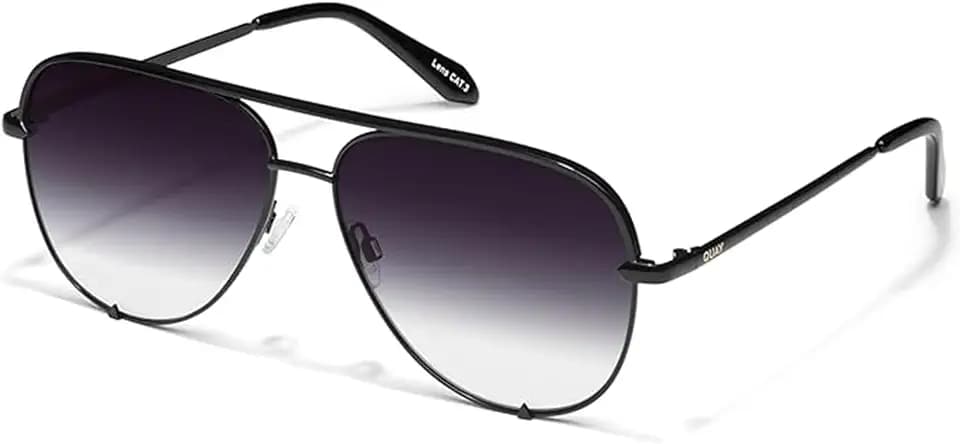 QUAY High Key Large Aviator Sunglasses