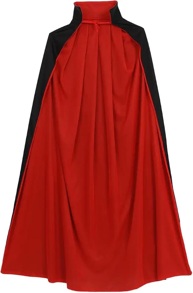 BESPORTBLE Halloween-Vampirumhang, 140 cm, Schwarz-Rot, Doppelseitige Umhänge für Männer, Vampirumhang für Erwachsene, Vampirkostüm für Cosplay, Dracula-Umhang Kostüm