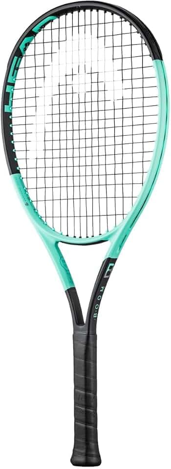 HEAD Boom Jr.25 2024 Tennisschläger, Schwarz/Mint, 8-10 Jahre