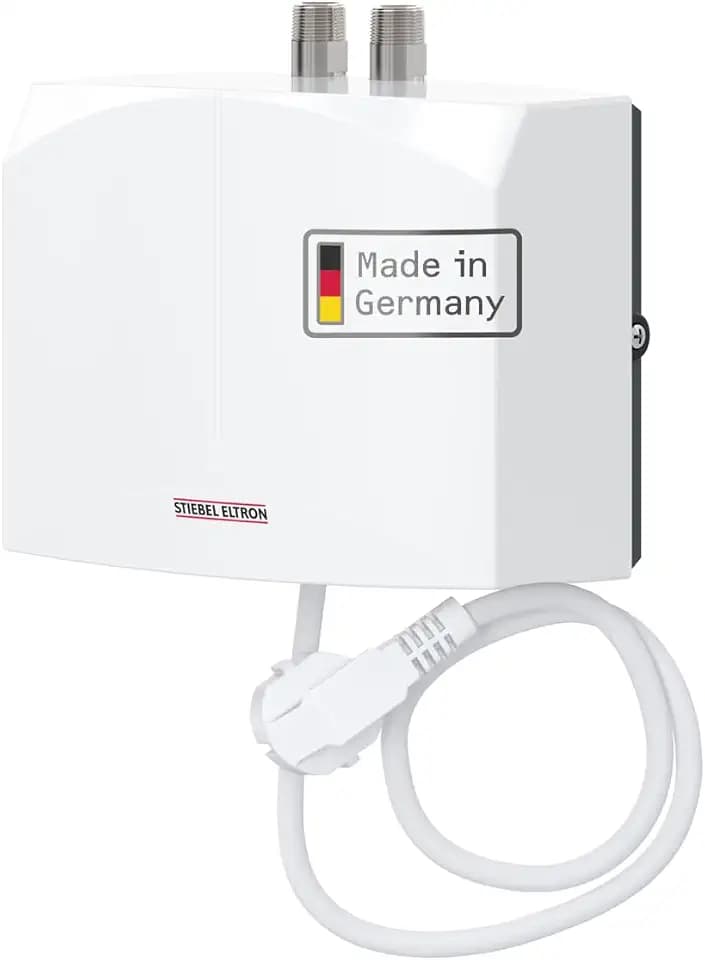 STIEBEL ELTRON hydraulischer Mini Durchlauferhitzer DNM 3 nur fürs Handwaschbecken, 3,5 kW, mit Stecker 230V, drucklos, VDE geprüft, 185411