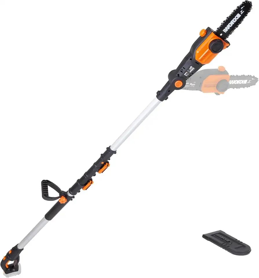 WORX Cordless Pole Saw, 20V 8" Chainsaw, WG349.9