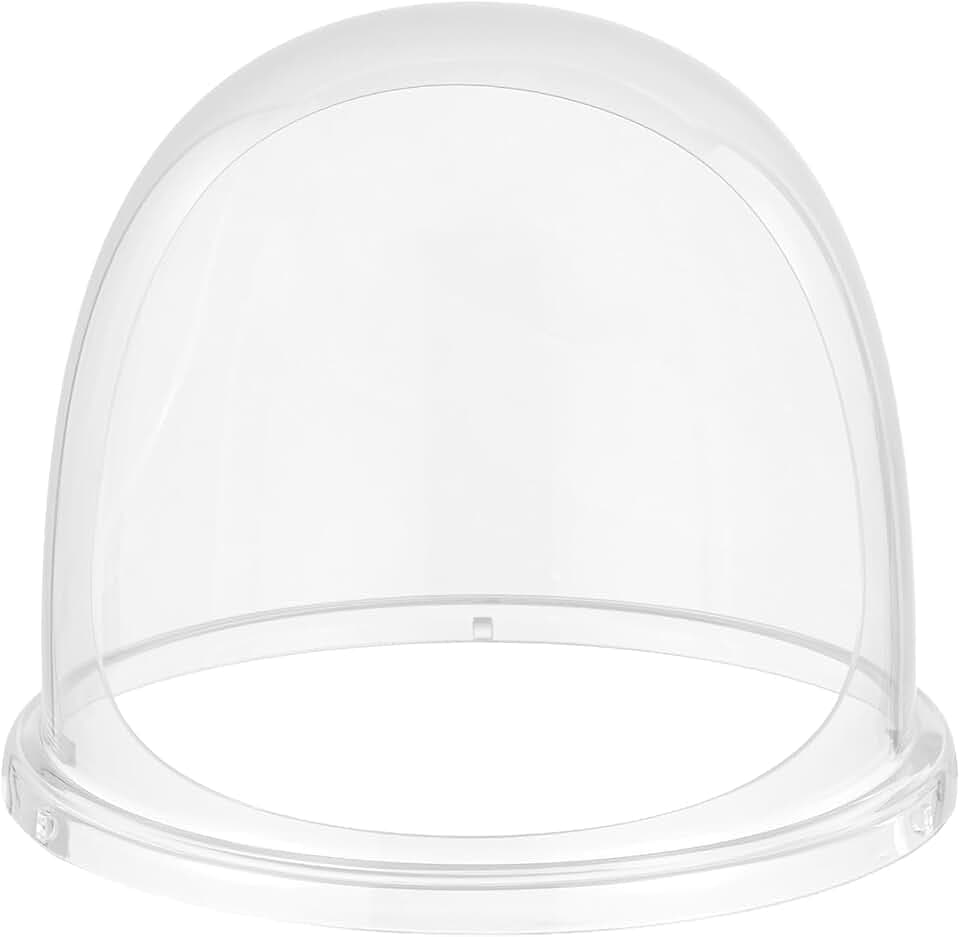 VEVOR Zuckerwattemaschinen-Abdeckung, transparente Acrylkuppel, Blasenabdeckung kompatibel mit 15 Zoll Zuckerwattemaschinen-Schüssel für Partys Geschäfte Bodenrillen-Design