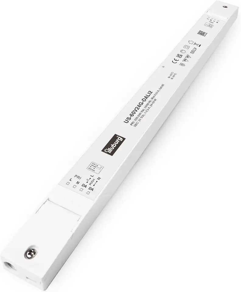 LED Trafo 24V 24W - 60W Dimmbar DALI PUSH Flickerfree Slim für LED Streifen Möbeleinbau Netzteil Treiber Driver Power Supply