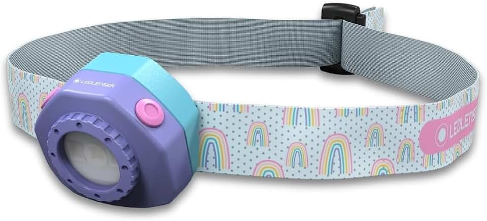 Ledlenser KIDLED4R Akku-Kinder-LED-Stirnlampe, Lila, 25g, IP44