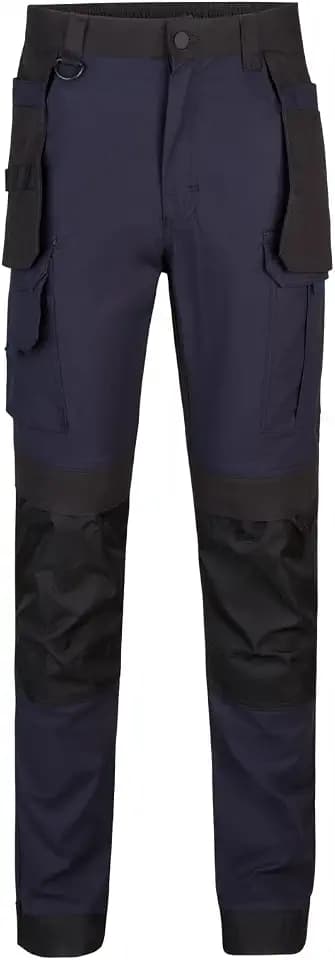 VELILLA Herren Pantalón Canvas Con Bolsillos Flotantes Color Azul Navy Y Negro Talla M Stretch-Hose aus Segeltuch, mit schwimmenden Taschen, Marineblau/Schwarz, Größe M, M
