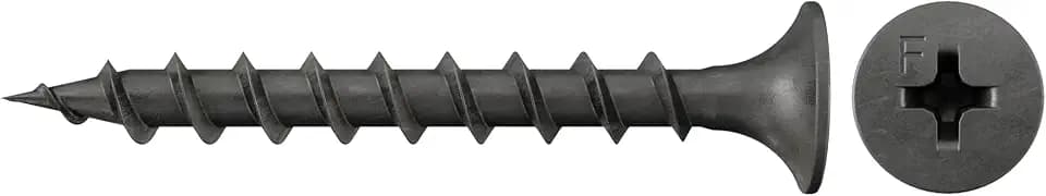 fischer Schnellbauschraube 3,9 x 55, Spezialschraube mit Trompetenkopf, Grobgewinde und Antrieb Kreuzschlitz PH, für die Montage von Gipskartonplatten auf Holzständern, 500 Stk
