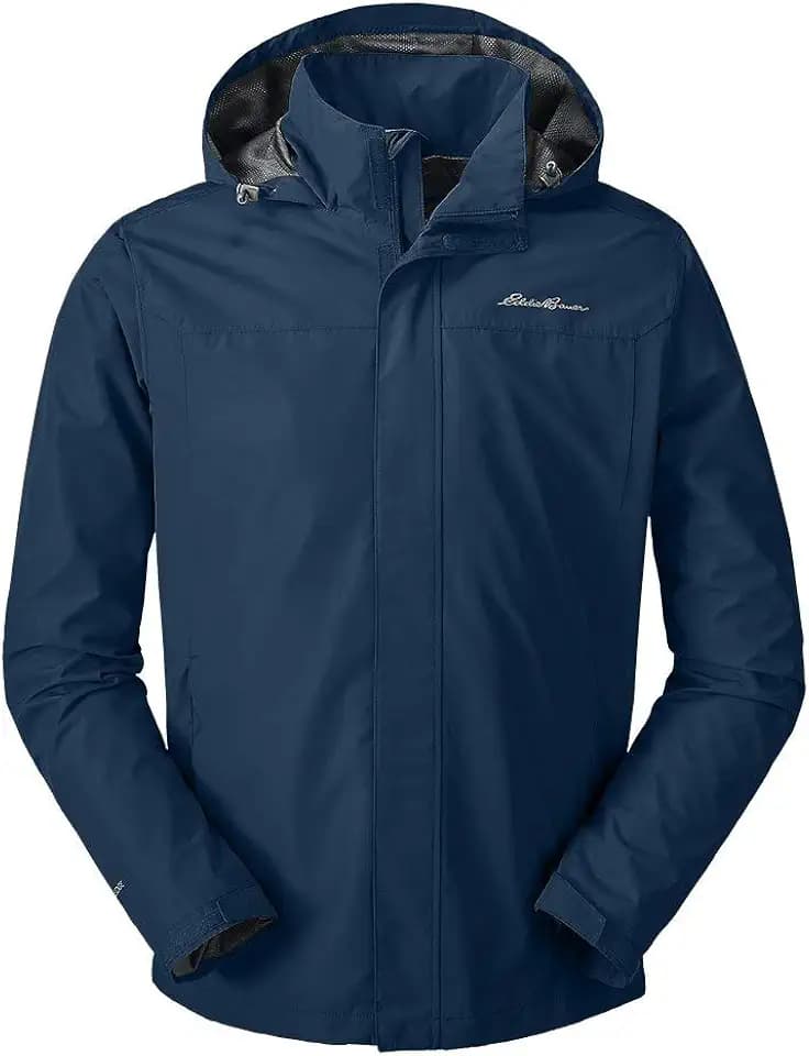 Eddie Bauer Men's Rainfoil WeatherEdge Waterproof Packable Hooded Rain Jacket