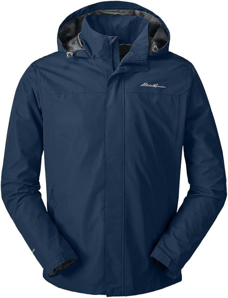 Eddie Bauer Men's Rainfoil WeatherEdge Waterproof Packable Hooded Rain Jacket