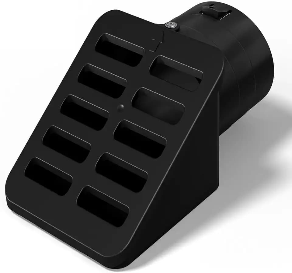 1-Pack 4inch Drainage Grate Cover for 4" Corrugated Pipe, Black