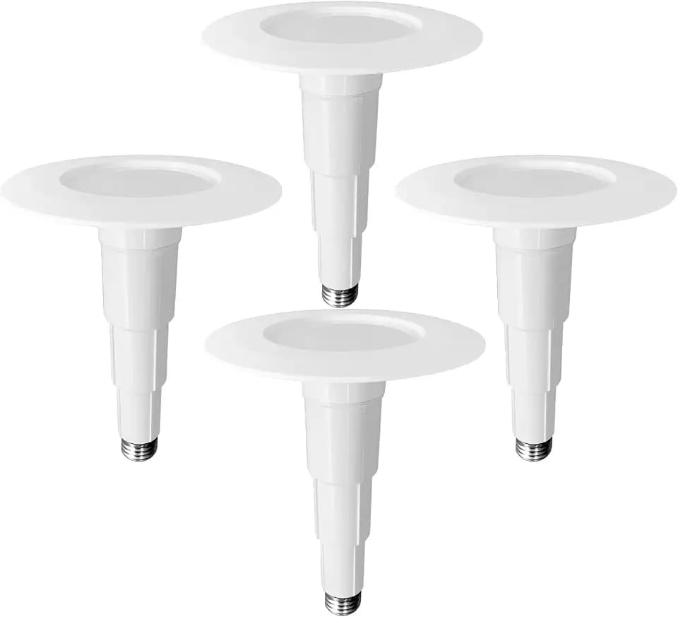 Soliseed 4 Pack 4 Inch LED Can Lights Length Adjustable Recessed Lights